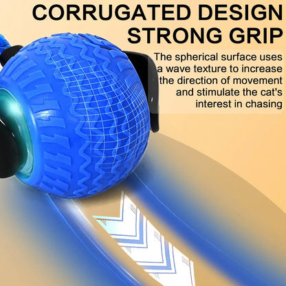Rechargeable Interactive Cat Toy Ball - 1/2 Count Teaser Toy, Durable for Indoor Play & Exercise, Fun Cat Accessory