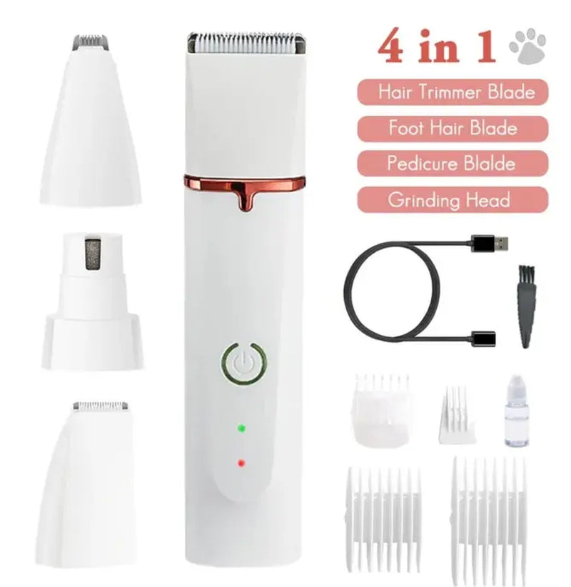 Dog Cat Hair Trimmer Paw Nail Grinder Pets Clippers Foot Nail Cutter