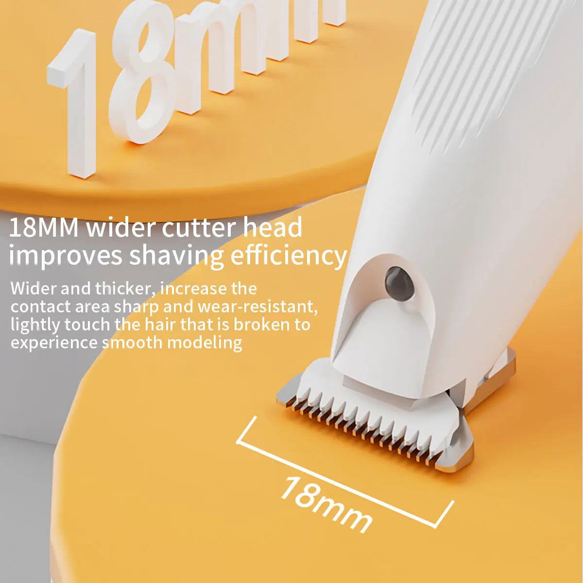 Abs-Infused Universal Pet Grooming Kit with Low-Noise Rechargeable Cordless Hair Clippers, Paw Trimmer & Nail Grinder, Supports Cell Health, for Dogs & Rabbit Beauty/Hair Care (White),Sohochic
